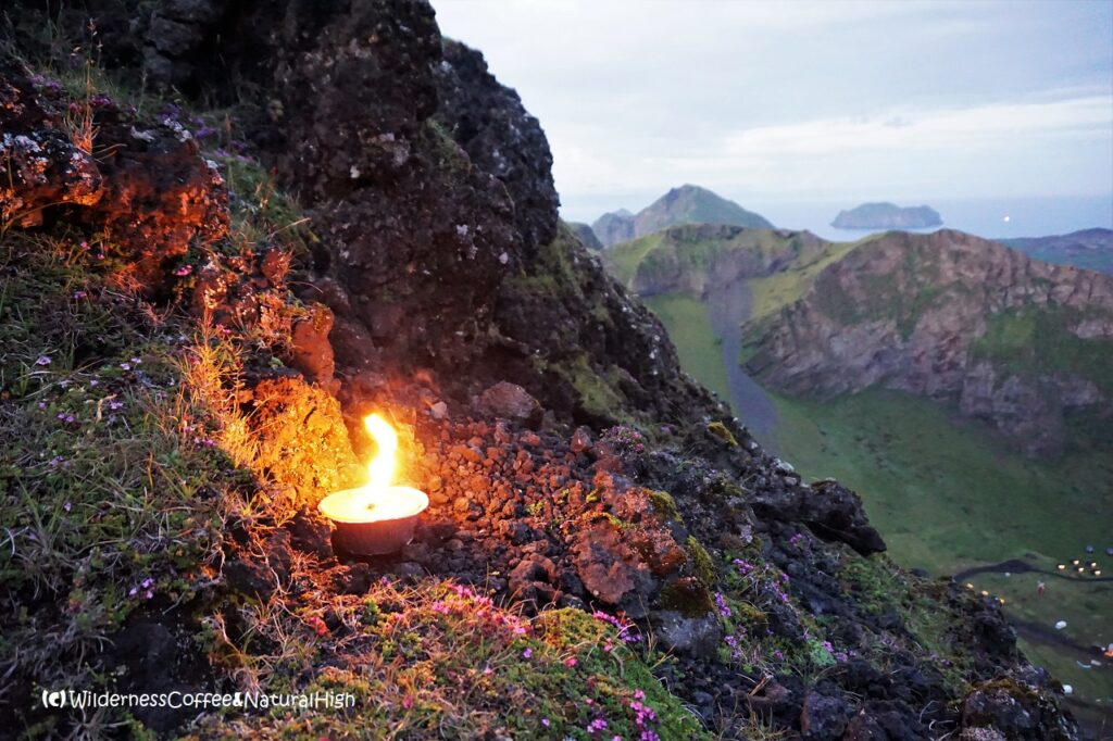 Herjólfsdalur candle & view Herjólsdalur candle & view, Vestmannaeyjar.