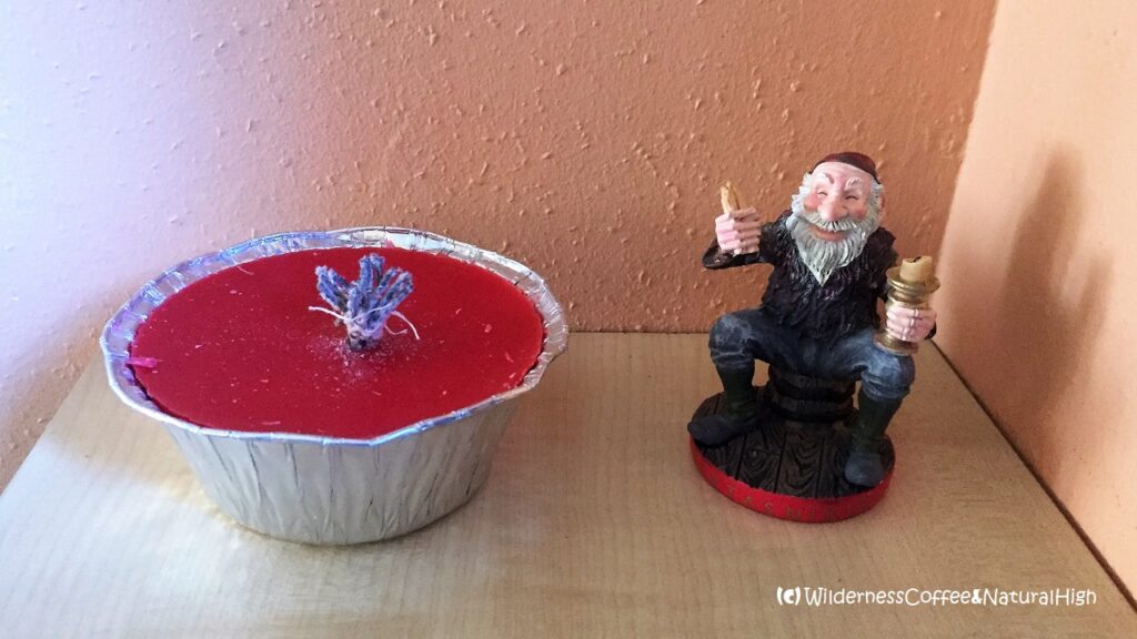 Kertasníkir & candle Kertasníkir & candle, Icelandic Yule lad.