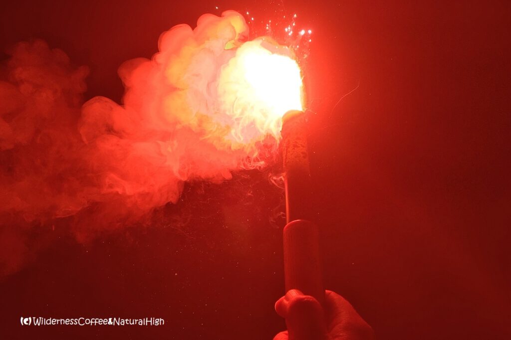 Kveikjum eldana! Þjóðhátíð torches, Herjólfsdalur, Vestmannaeyjar, Iceland.