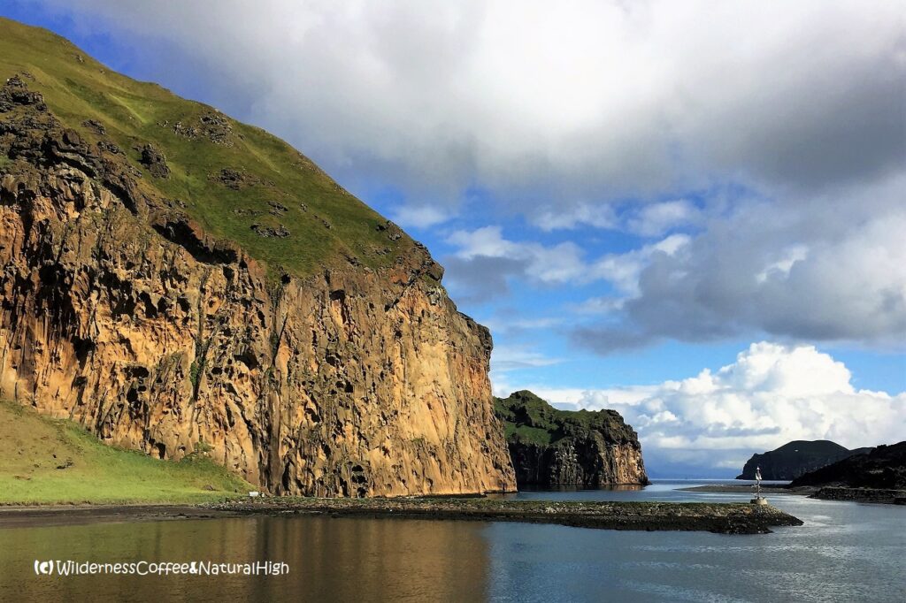 Sailing into Heimaey harbour Sailing into Heimaey harbour, Vestmannaeyjar, Iceland.