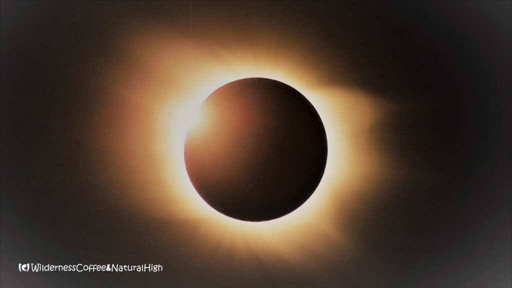 Solar eclipse, vortex of the universe.