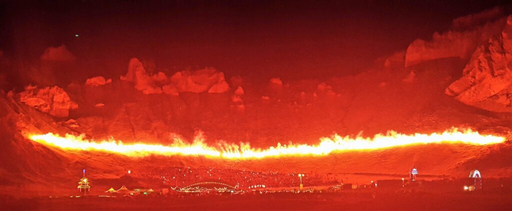 Þjóðhátíð torches in Herjólfsdalur Þjóðhátíð torches in Herjólfsdalur, Heimaey, Iceland.