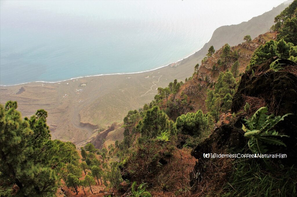View into Las Playas valley, El Hierro, Canary Islands, Spain.