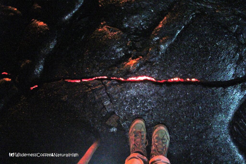 Sturdy shoes are essential, Kilauea lava flow on Hawaii Big Island.