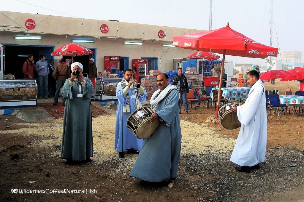 Pre-eclipse entertainment at El Sallum, Egypt.