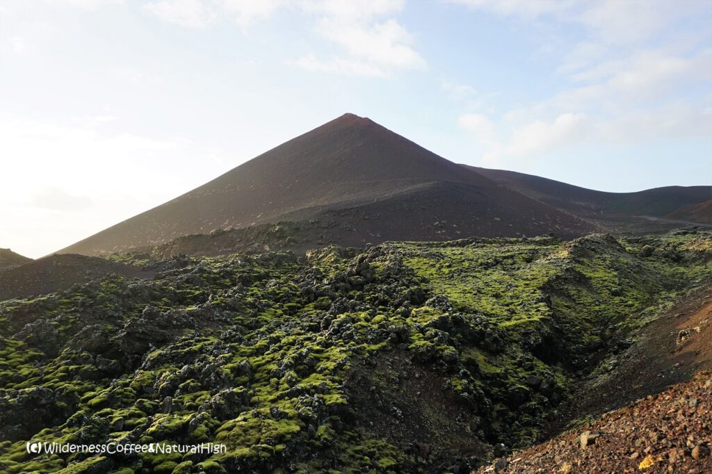 Eldfell volcano hike, Heimaey, Vestmannaeyjar, Iceland.