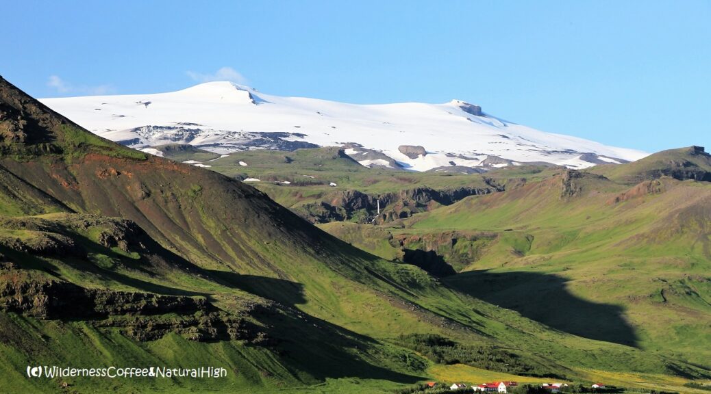 Eyjafjallajökull volcano on the south coast of Iceland.