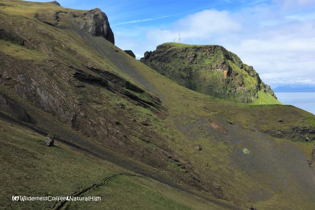 HáHá ridge and Klif, Heimaey, Vestmannaeyjar, Iceland.