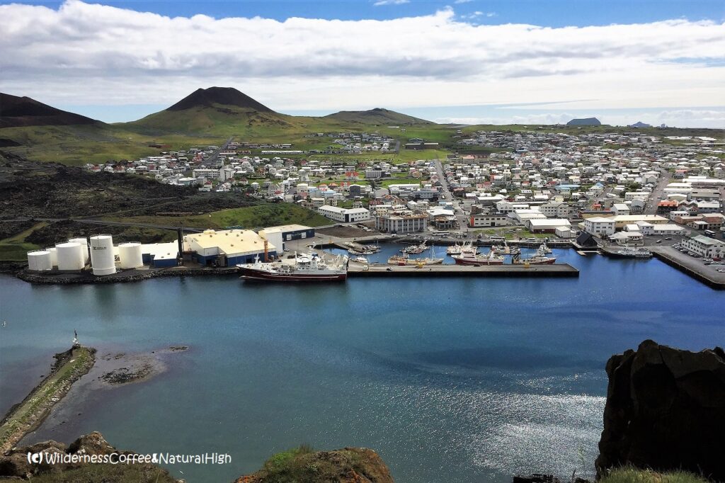 Heimaey harbour view, Vestmannaeyjar, Iceland.