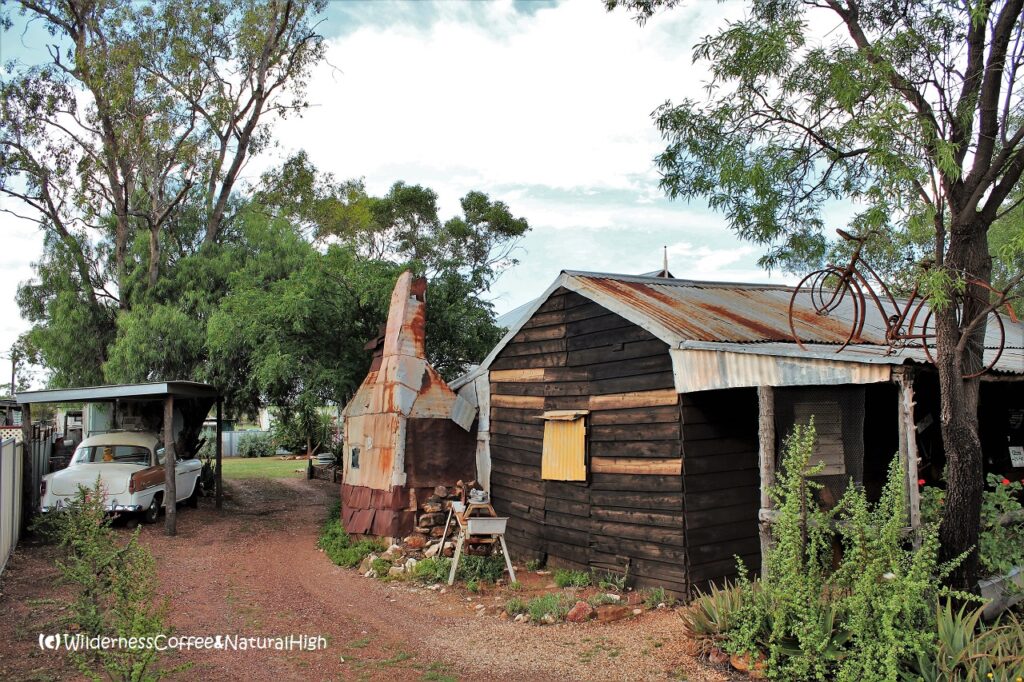 Homemade structures, Lightning Ridge, New South Wales, Australia.