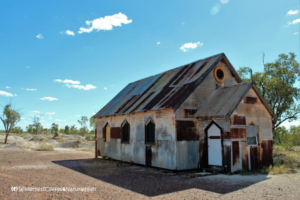 Iron church Lightning Ridge, New South Wales, Australia.