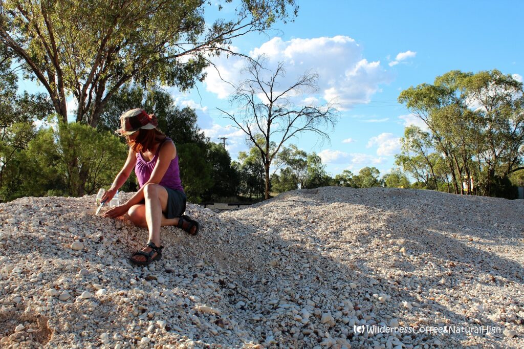 Fossicking heap, Lightning Ridge, New South Wales, Australia.