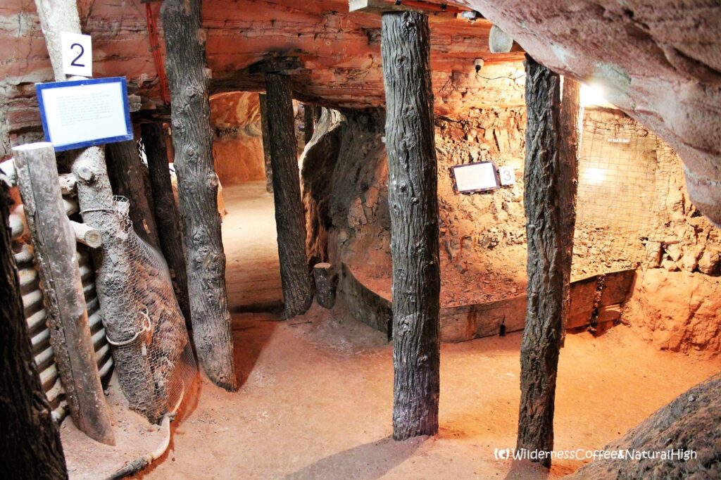 Lightning Ridge underground mine, New South Wales, Australia.