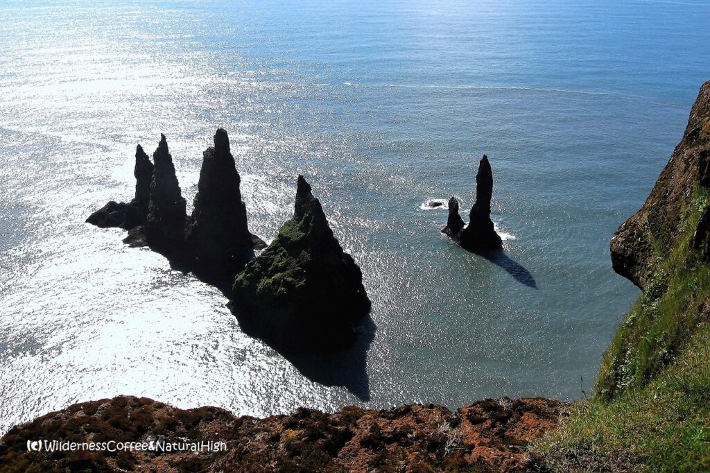 Reynisdrangar sea pillars, Vík, Iceland.