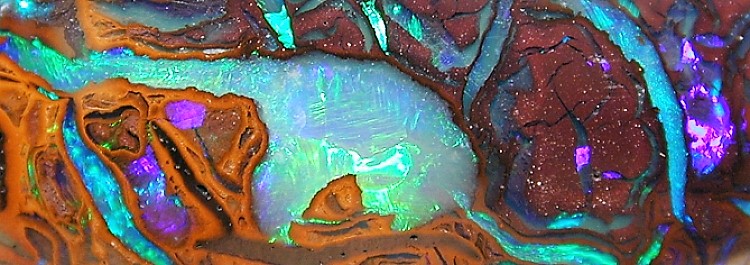 Queensland matrix boulder opal.