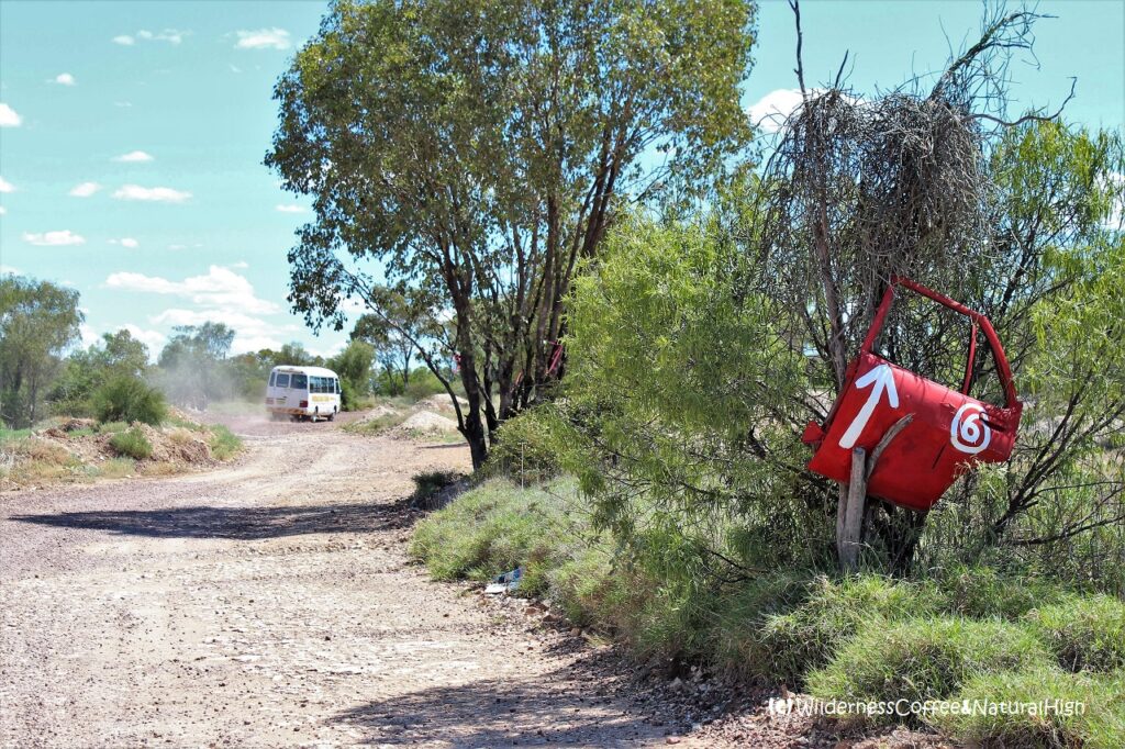 Red cardoor route, Lightning Ridge, New South Wales, Australia.