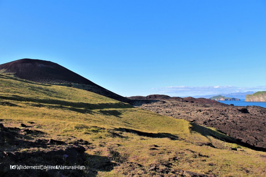 Eldfell volcano lava fields, Heimaey, Vestmannaeyjar, Iceland.