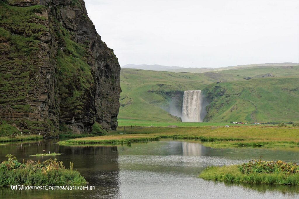 Skógafoss tumbling down from Eyjafjallajökull, Iceland.