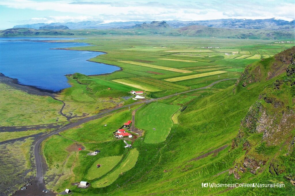 The lagoon behind Reynisfjara, Vík, Iceland.