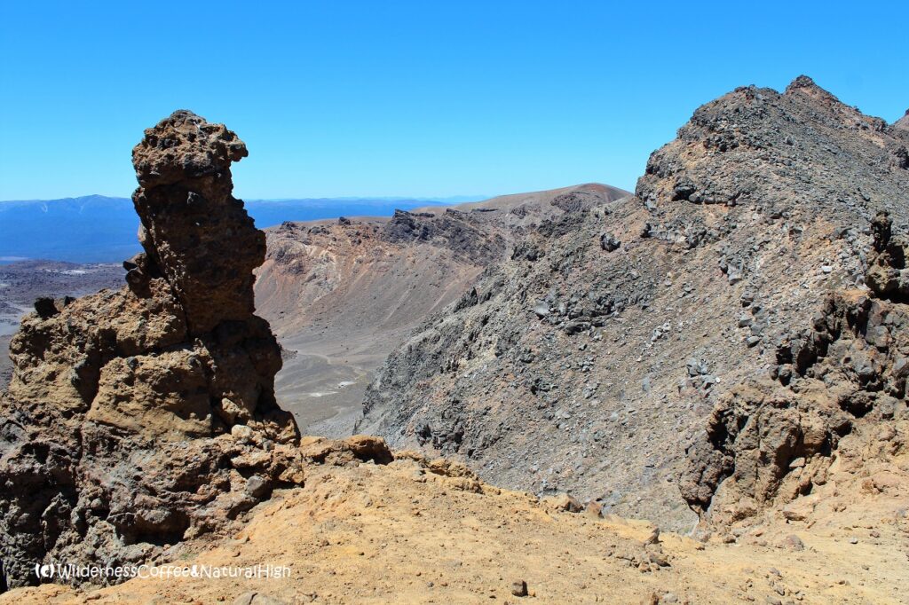 Tongariro Crossing hiking track, New Zealand.