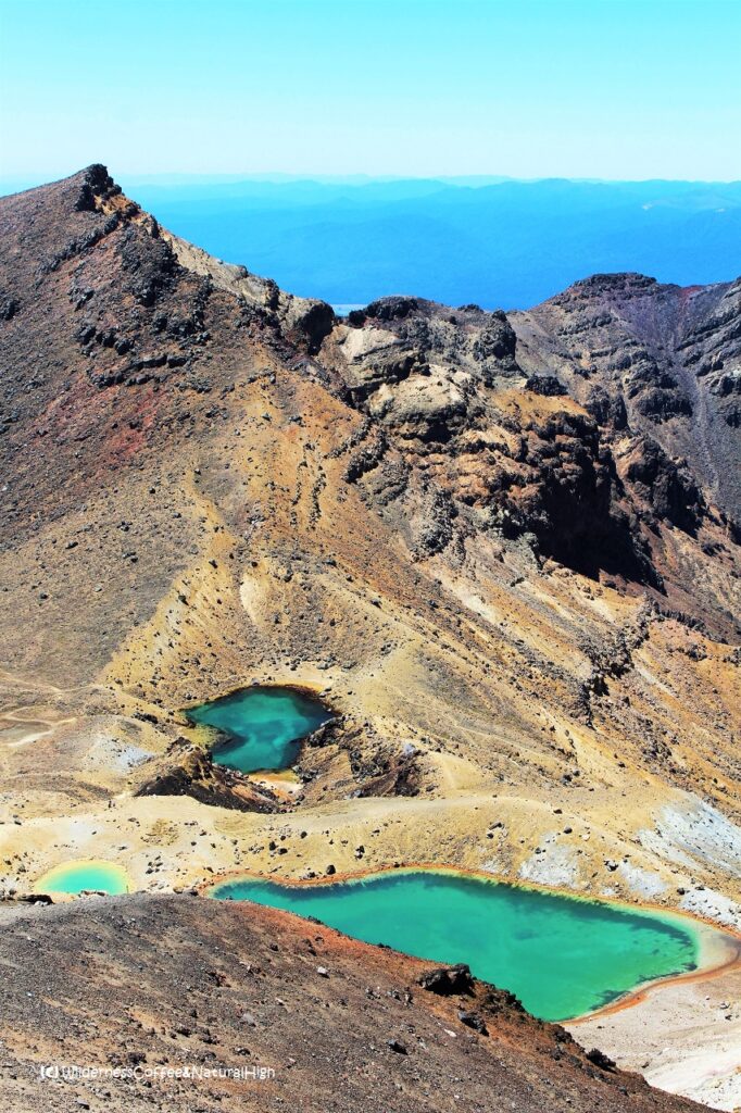 Green and Emerald Lakes, Tongariro Crossing, New Zealand.