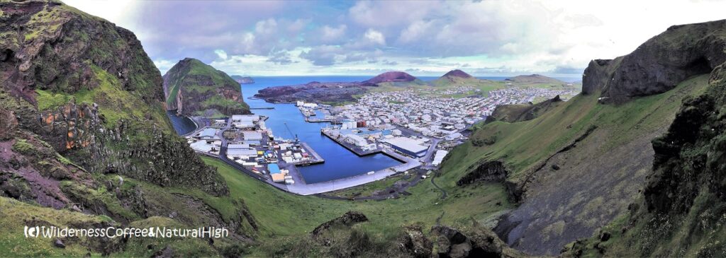 Heimaey harbour panorama Heimaey harbour panorama, Vestmannaeyjar, Iceland.