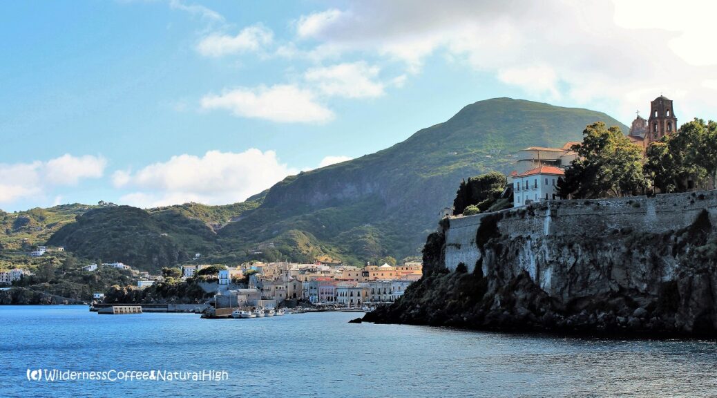 Lipari harbour, Aeolian Islands, Italy.