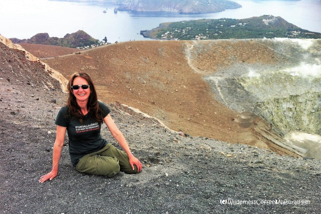 Natural high @ Vulcano Vulcano crater rim, Aeolian Islands, Italy.