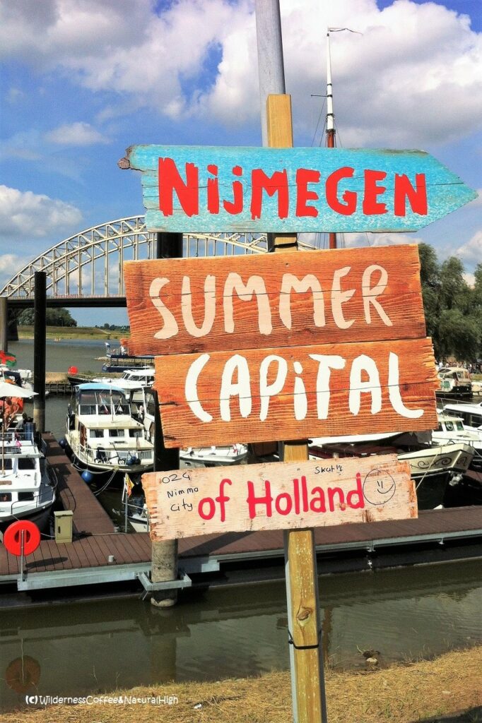 Waal harbour and bridge, Nijmegen, The Netherlands.