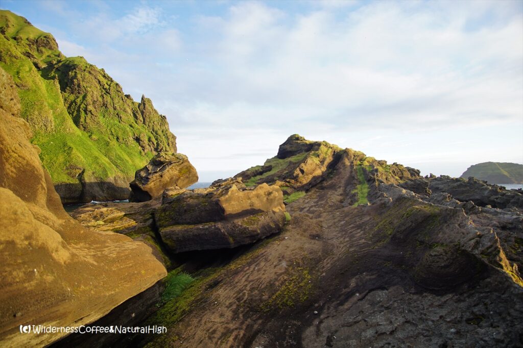 Stafsnes peninsula, Vestmannaeyjar, Iceland.