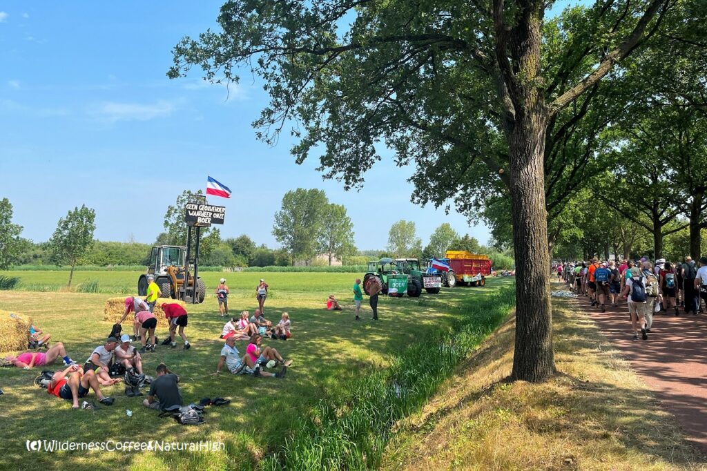 Resting place along the Vierdaagse Nijmegen route, The Netherlands.
