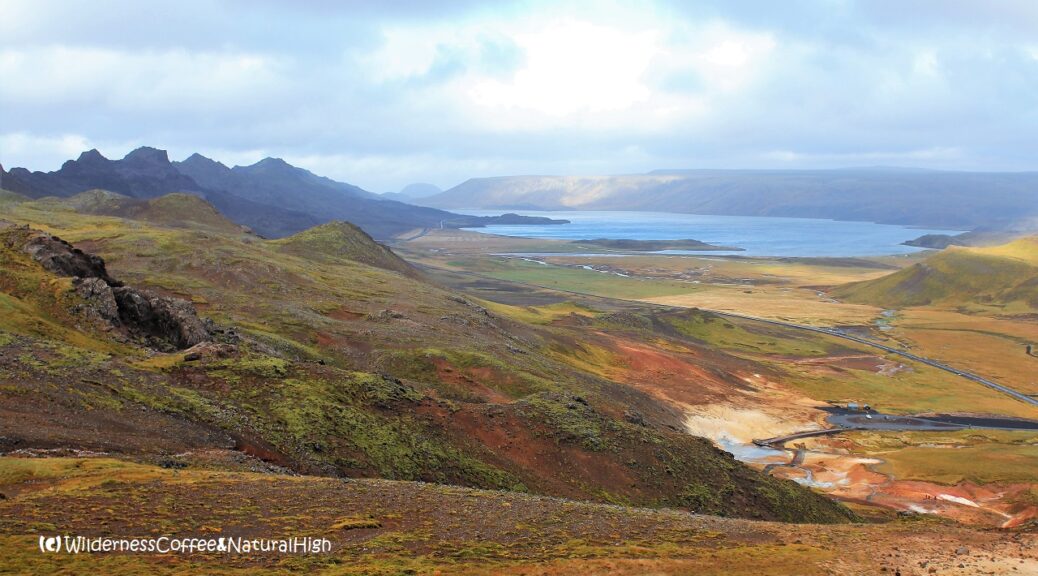Kleifarvatn lake and Krýsuvík, Reykjanes GeoPark, Iceland.