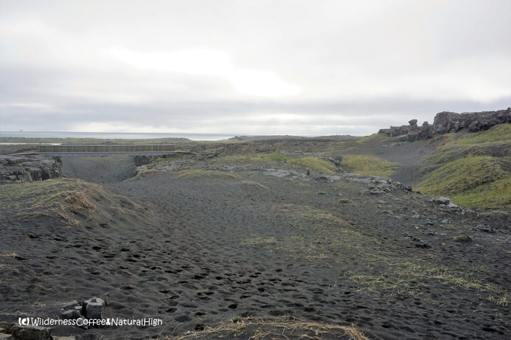 Bridge between the continents Bridge between the continents, Reykjanes hidden treasures, Iceland.