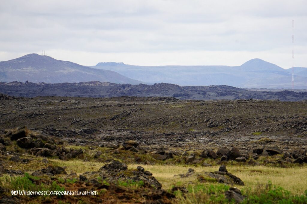 Reykjanes volcanic landscape Reykjanes volcanoes, Þorbjörn and Fagradalsfjall, Iceland.