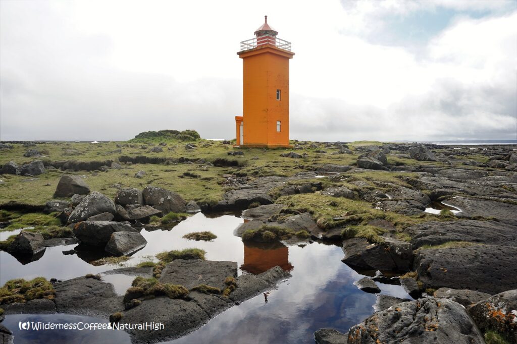 Stafnesviti lighthouse Stafnesviti lighthouse, Reykjanes hidden treasures, Iceland.
