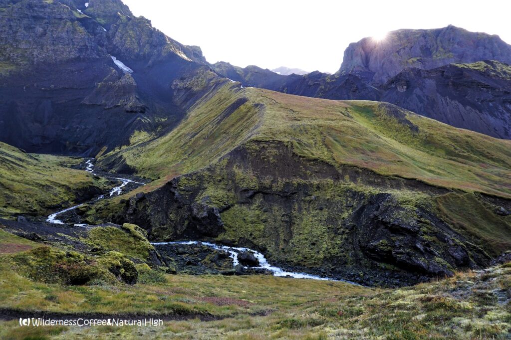 Hvannárgil canyon path Hvannárgil canyon path, Thórsmörk, Iceland.