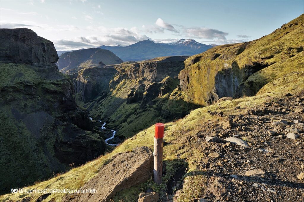 Hvannárgil canyon upper path Hvannárgil canyon upper path, Thórsmörk, Iceland.