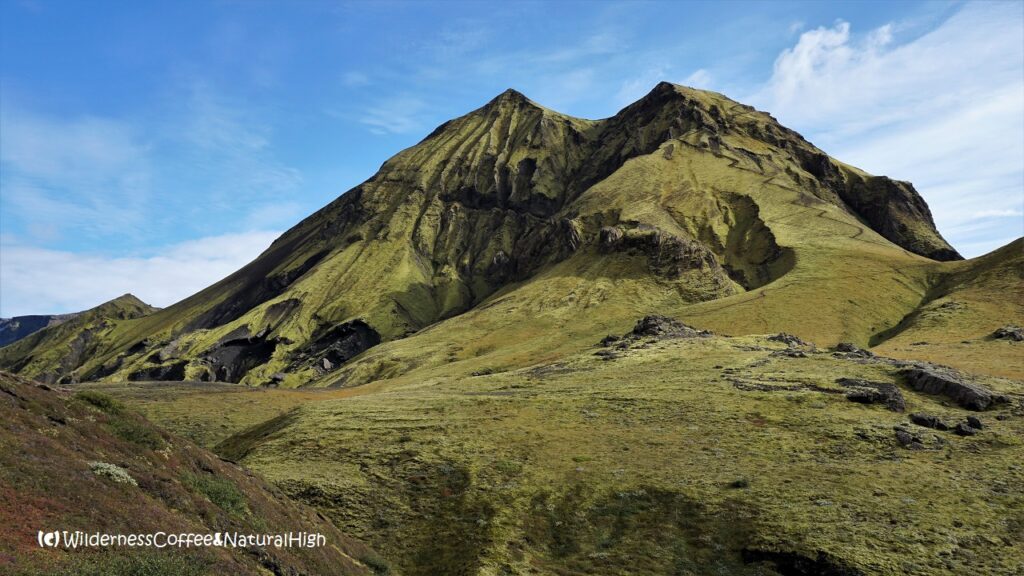 Rjúpnafell and the hidden valley Mount Rjúpnafell, Thórsmörk, Iceland.