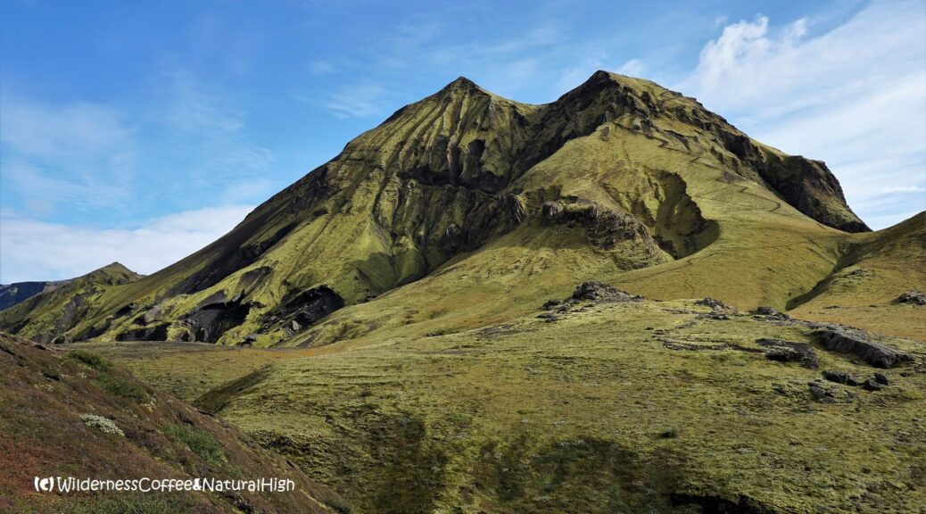 Mount Rjúpnafell, hiking route, Thórsmörk, Iceland.