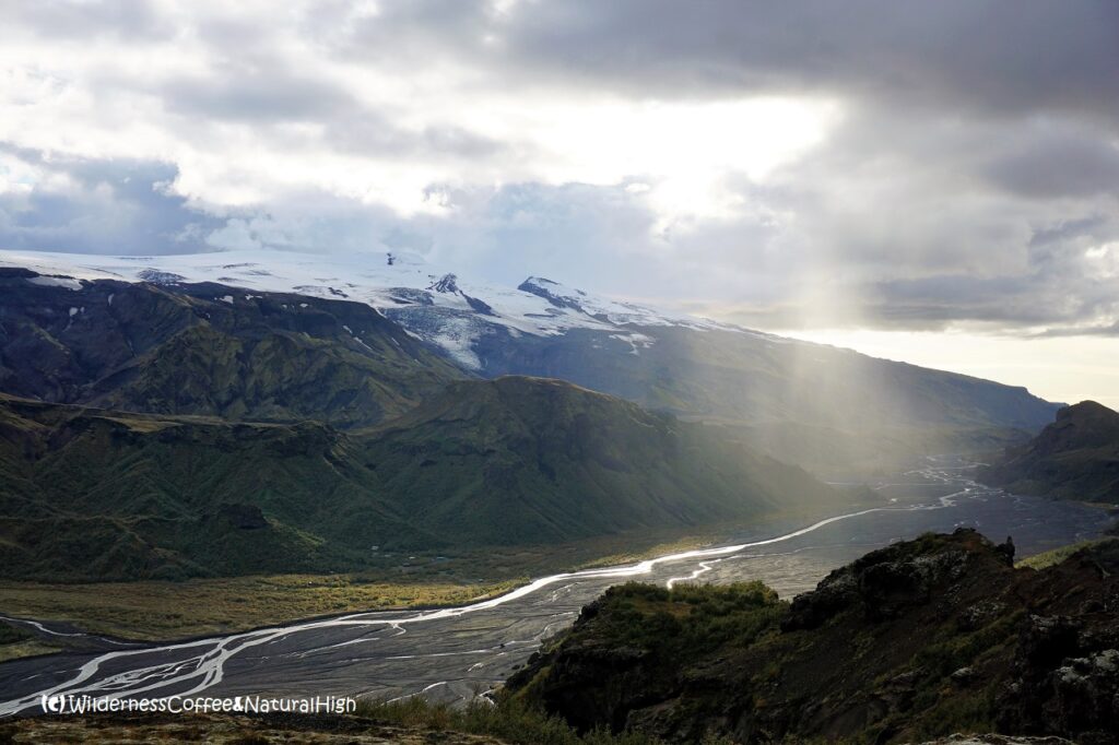 Rain showers over Thórsmörk valley Rain showers over Thórsmörk valley, Iceland.