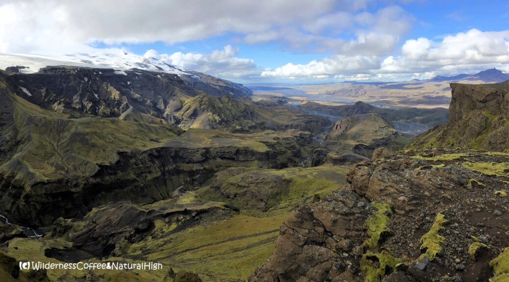 Thórsmörk hiking routes, Iceland.