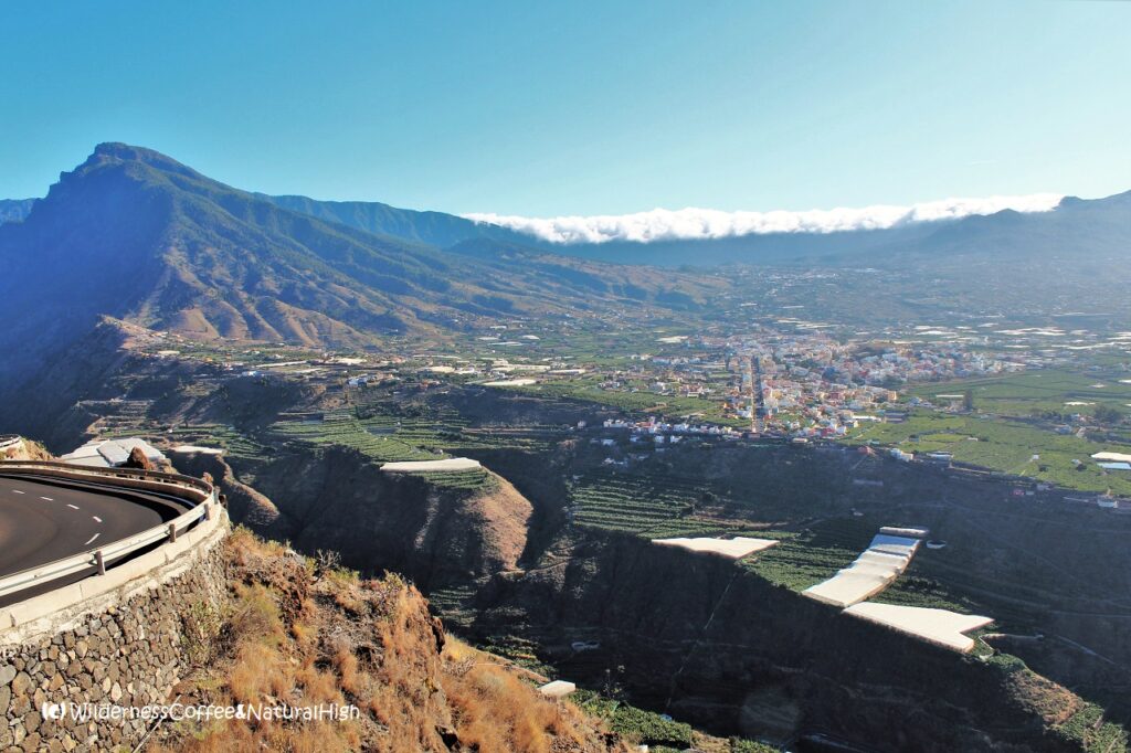 Cumbre Nueva rolling clouds and Caldera de la Taburiente, La Palma, Canary Islands.