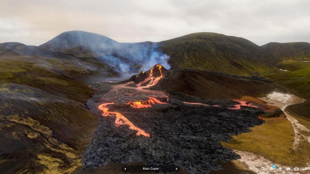 Geldingadalur volcano 3D model.