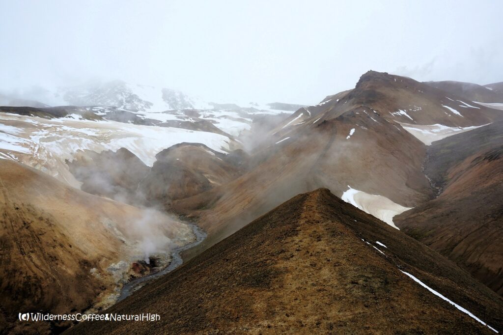 Hveradalir valley ridges, Kerlingarfjöll, Iceland.