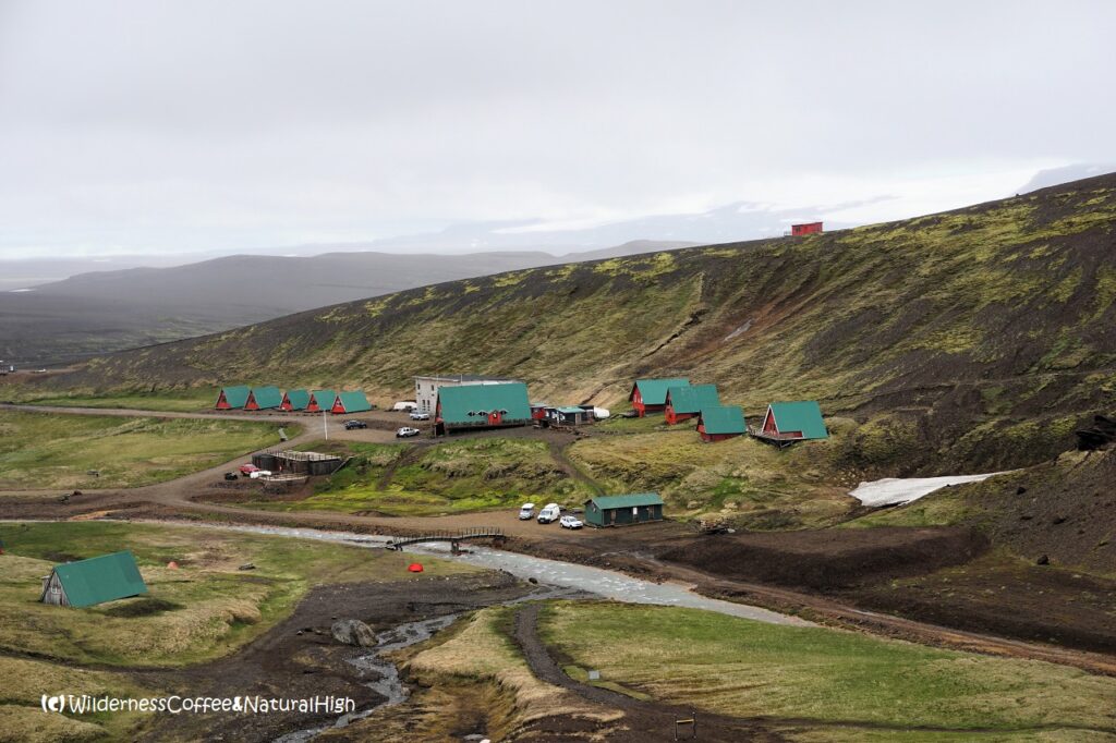Kerlingarfjöll mountain hut & cabins, Kjölur road, Iceland.
