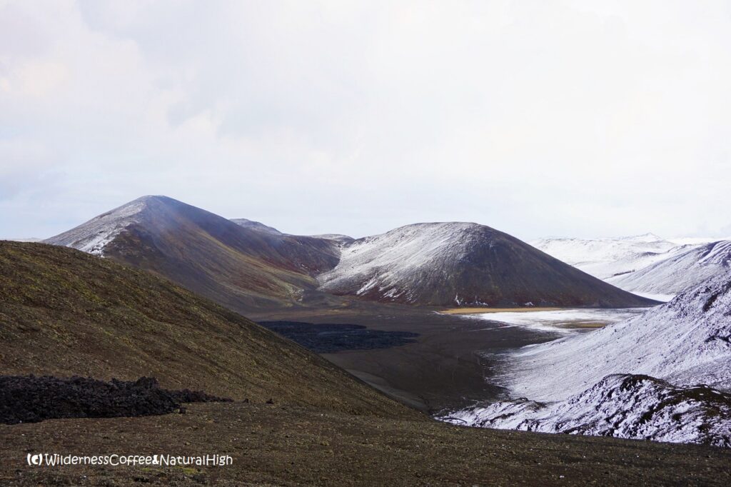 Lava flows into Meradalir, Reykjanes, Iceland.