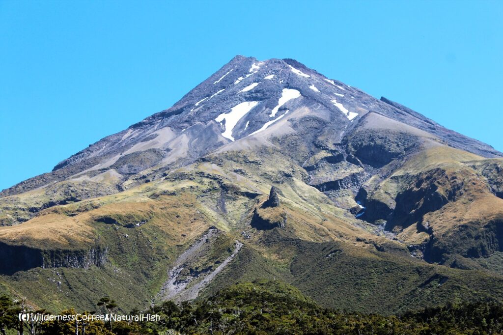The top of Mount Taranaki Mount Taranaki summit track, New Zealand.