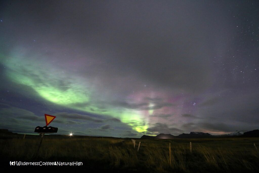 Northern lights near Stykkishólmur Northern lights near Stykkishólmur, Snæfellsnes, Iceland.