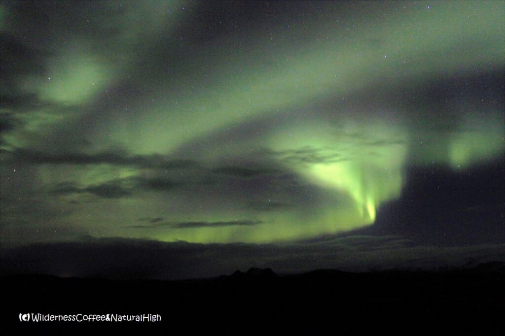 Northern lights near Vík Northern lights near Vík, Iceland.