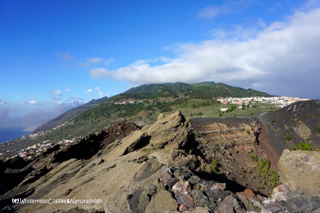 San Antonio volcano crater, Los Canarios, La Palma, Canary Islands.